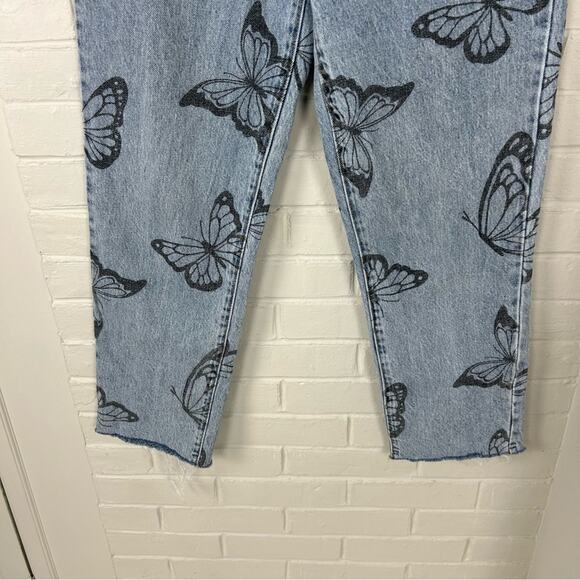 Pacsun Eco Butterfly High Waisted Straight Leg Jeans Size 28 - Picture 7 of 12